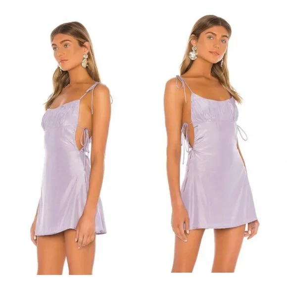 Superdown Taniia Mini Dress – Size SMALL– Lavender Lilac – NWT - Picture 2 of 5